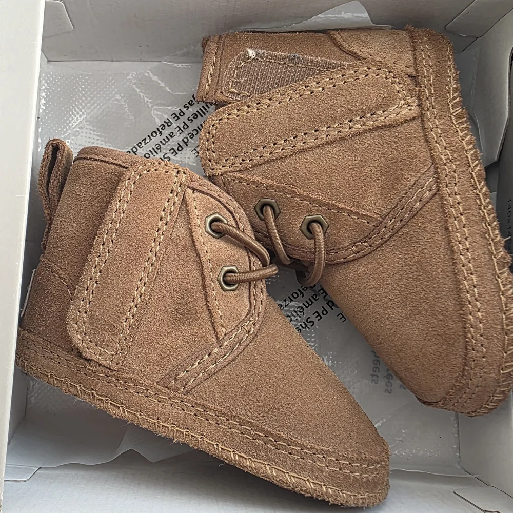 UGG Tan Kids Boots with Cozy Lining